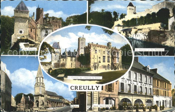 Creully Chateau Remparts Eglise Hotel Saint Martin