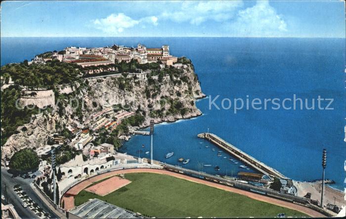 Monaco Le Rocher et le Stade Principaute de Monaco