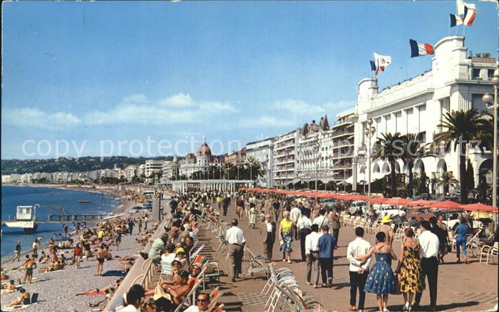 Nice Alpes Maritimes La Promenade des Anglais Plage Hotels C