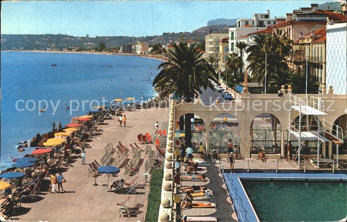 Menton Alpes Maritimes Piscine Promenade Plage Cote d Azur