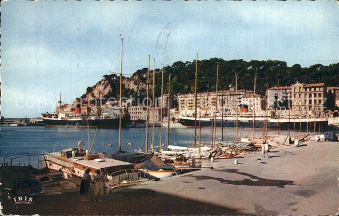 Nice Alpes Maritimes Port Courriers pour la Corse Bateaux Colline du Chateau Cot