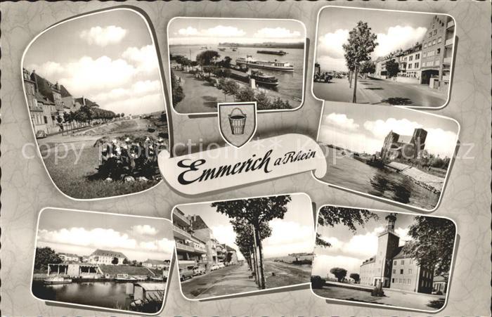 Emmerich Rhein Teilansichten Hansestadt Uferpromenade Dampfer