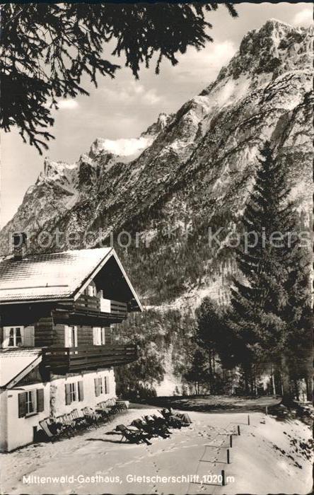 Mittenwald Karwendel Tirol Gasthaus Gletcherschliff Karwendelgebirge