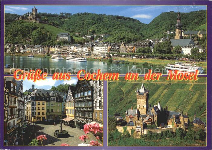 Cochem Mosel Panorama Marktplatz Reichsburg