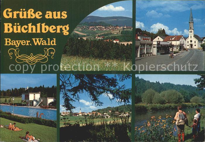 Buechlberg Erholungsort Bayerischer Wald Hauptstrasse Kirche Freibad Wandern