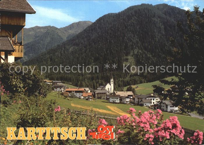 Kartitsch Ortsansicht mit Kirche Gailtal