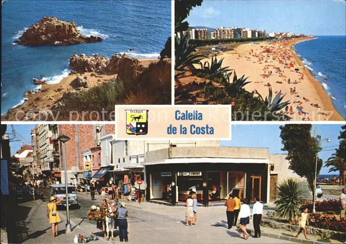 Calella Kueste Strand Strassenpartie