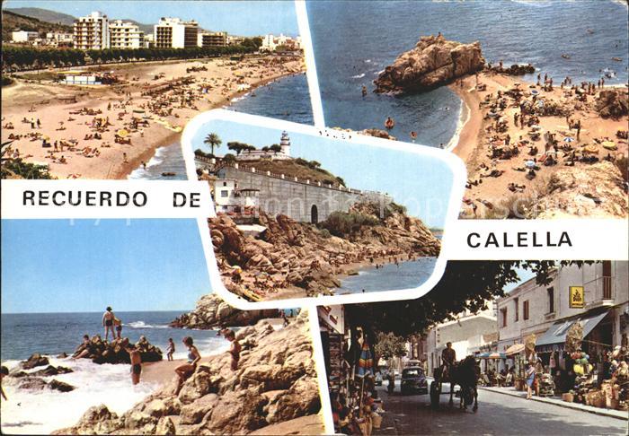 Calella Strand Kueste Strassenpartie