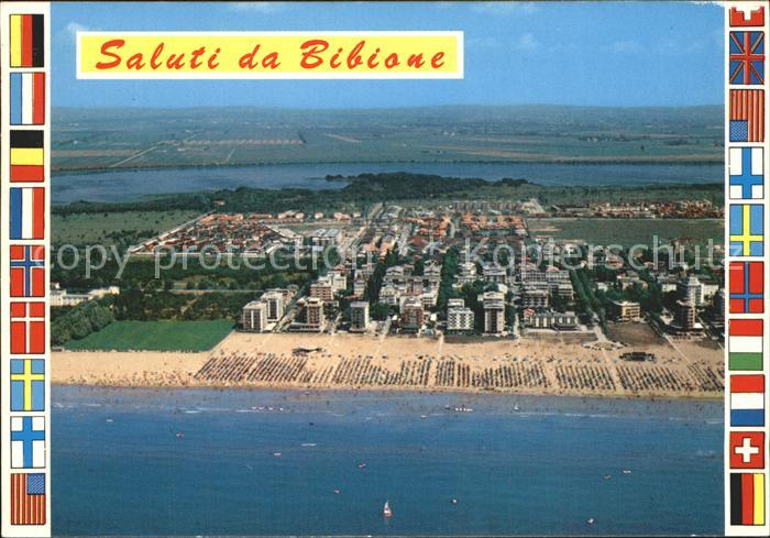 Bibione Veduta aerea della nuova zona di ville Nationalflaggen