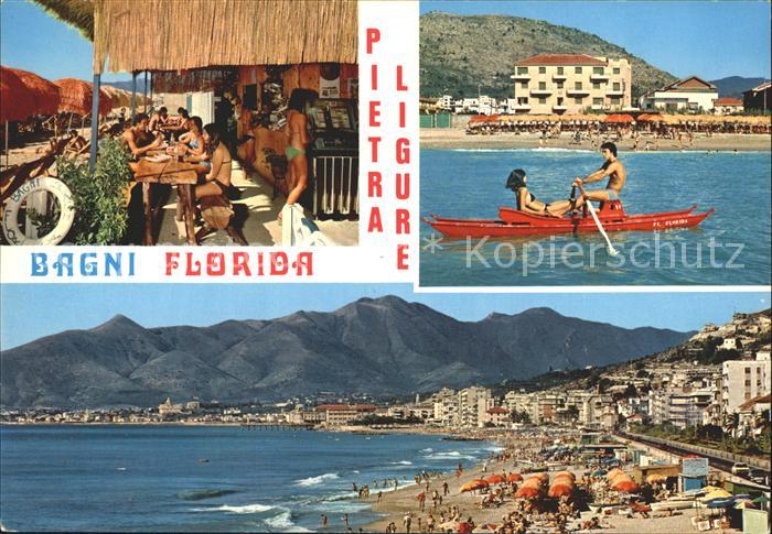 Pietra Ligure Bagni Florida Riviera delle Palme Spiaggia Ristorante Bar Strand T