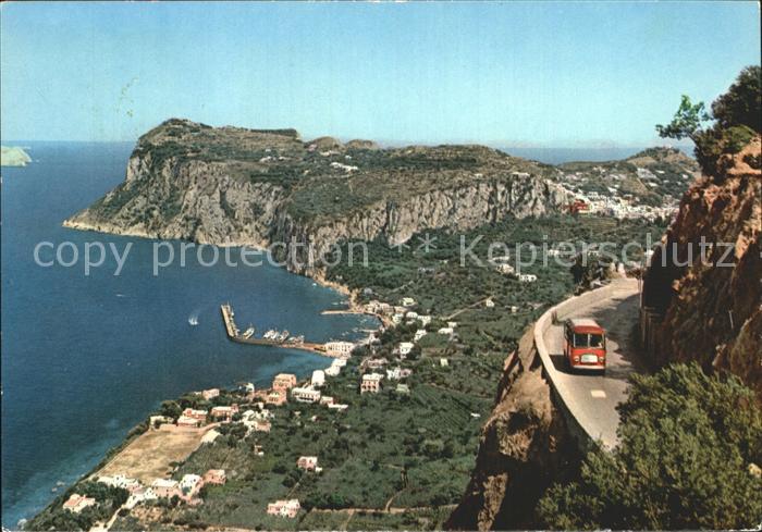 Capri Panorama e strada per Anacapri Steilkueste