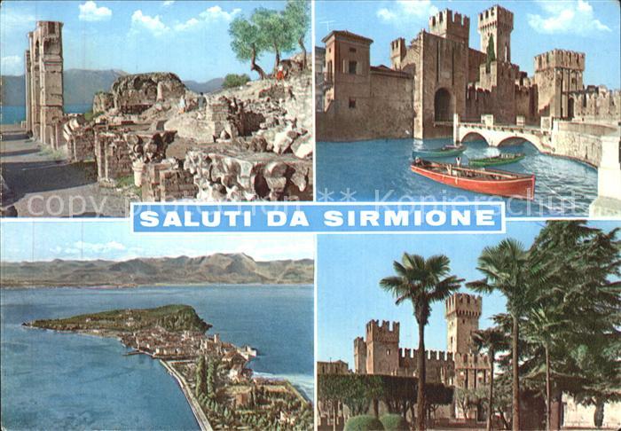 Sirmione Lago di Garda Roemische Ruinen Schloss