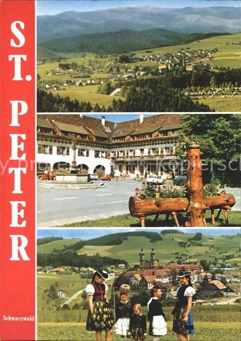 St Peter Schwarzwald Platz Hotel Brunnen Trachten Panorama Luftkurort Schwarzwal