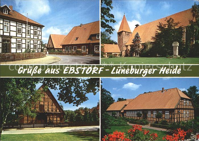 Ebstorf Ortsansichten Bauernhaus Kirche Lueneburger Heide