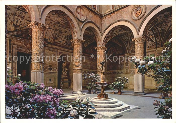 Firenze Florenz Festa dei Fiori Cortile di Palazzo Vecchio Palast Hof