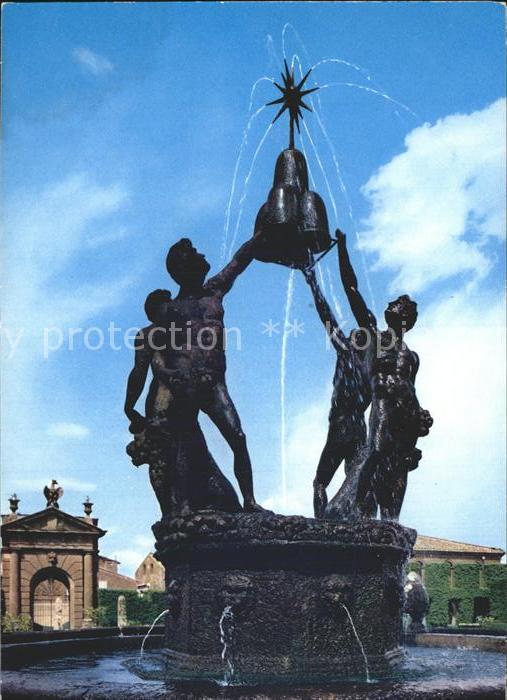 Bagnaia Villa Lante Gruppo dei Mori Fontana Brunnen Skulptur