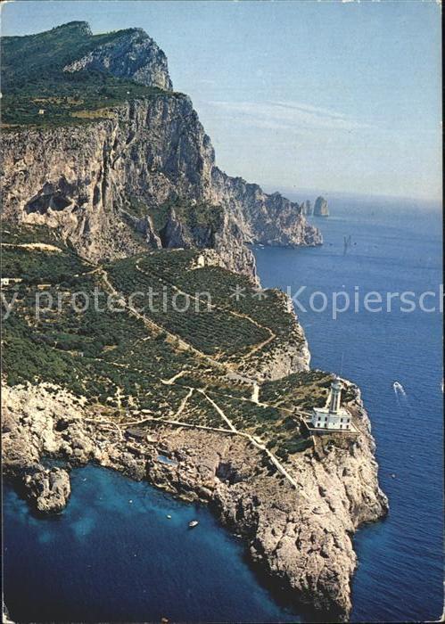 Anacapri Punta Carena Kap Kueste Fliegeraufnahme