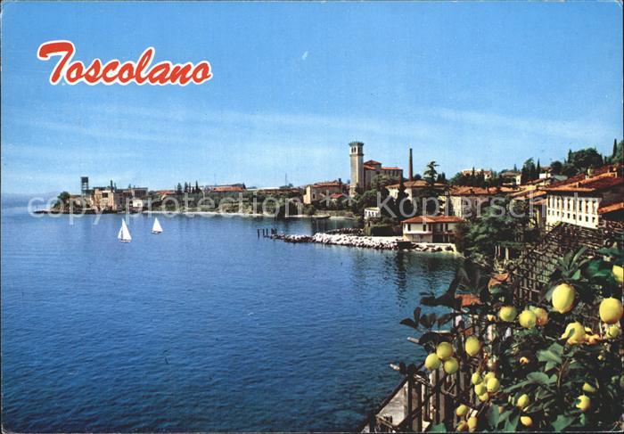 Toscolano Maderno Lago di Garda Haeuserpartie am Gardasee