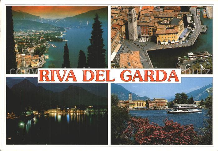 Riva del Garda Panorama Gardasee Nachtaufnahme