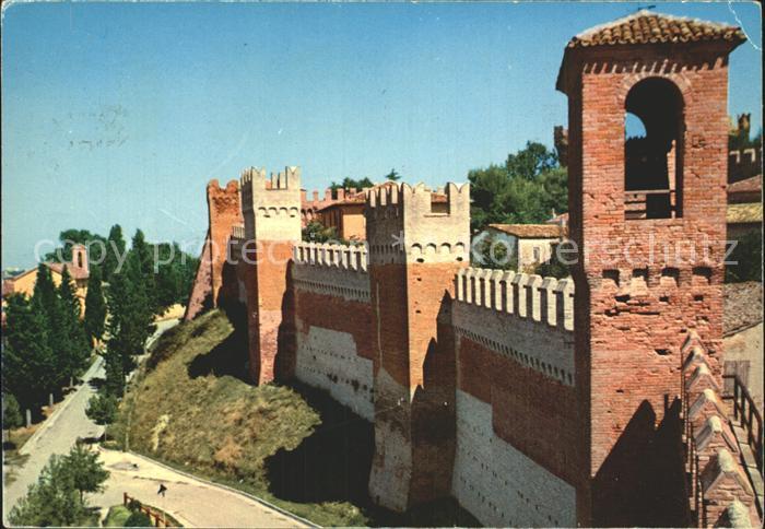 Gradara Pesaro Mura di cinta del Castello Schloss Mauer