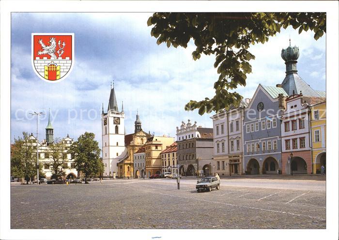 Litomerice Leitmeritz Nordboehmen Marktplatz Kirche