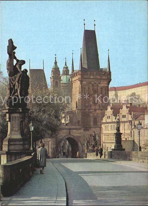 Praha Prahy Prague Malostranska mostecka vez Kleinseitner Brueckenturm