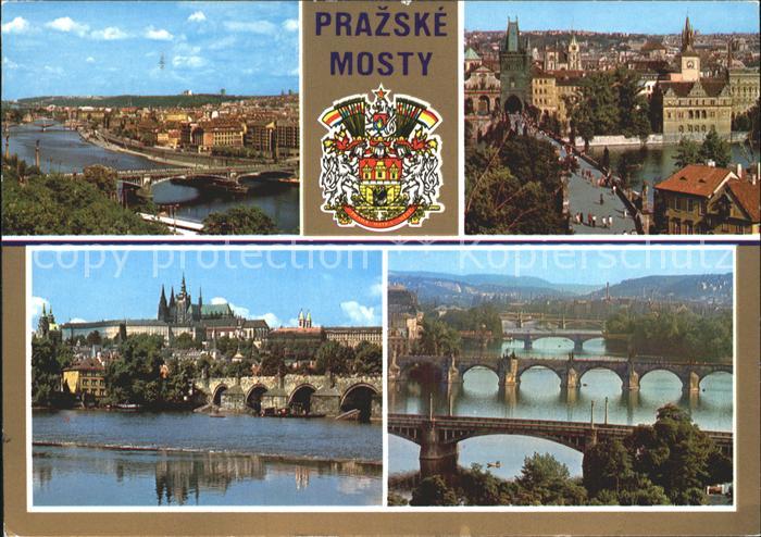 Prag Prahy Prague Moldau Bruecke Altstadt Prager Burg Veitsdom Karlsbruecke