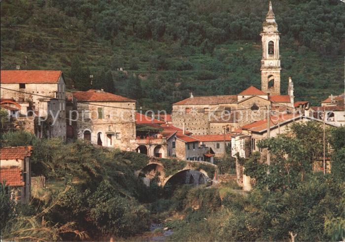 Dolcedo Bach mit Mulino Re Acqua Santa Chiesa Riviera dei Fiori