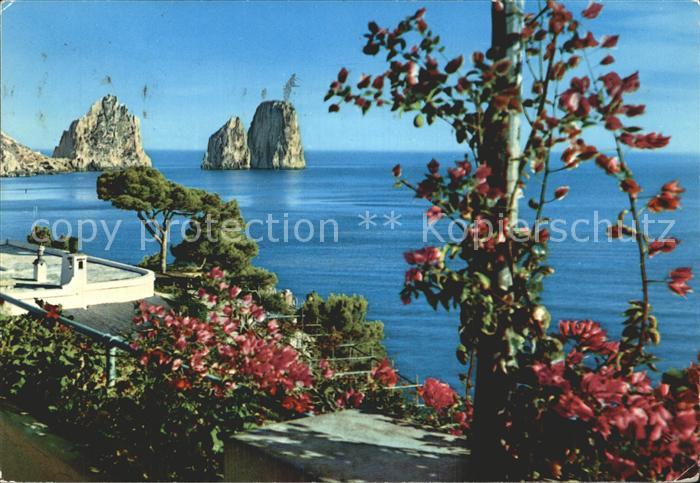 Capri I Faraglioni dai giardini Cesare Augusto