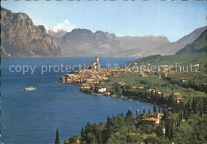 Malcesine Lago di Garda Panorama Gardasee Alpen