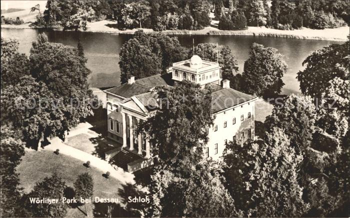 Woerlitz Fliegeraufnahme Schloss und Park