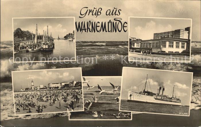 Warnemuende Ostseebad Strand Leuchtturm