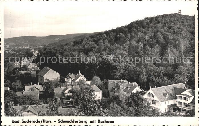 Bad Suderode Schwedderberg mit Kurhaus