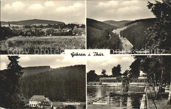 Gehren Thueringen Schobsetal Schobsmuehle Badeanstalt