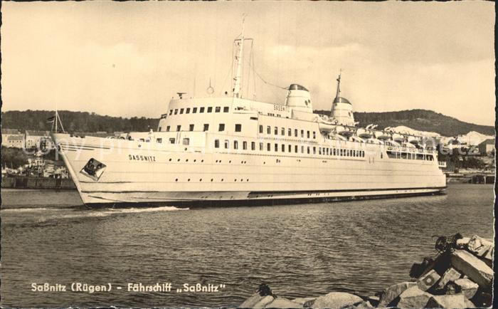 Sassnitz Ostseebad Ruegen Faehrschiff Sassnitz