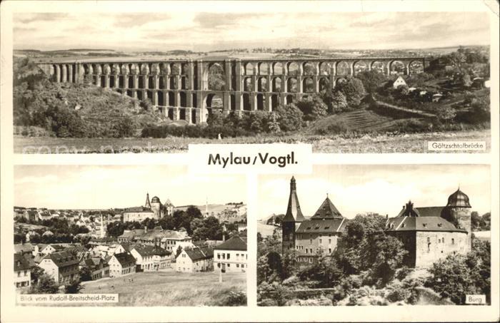 Mylau Goeltzschtalbruecke Burg