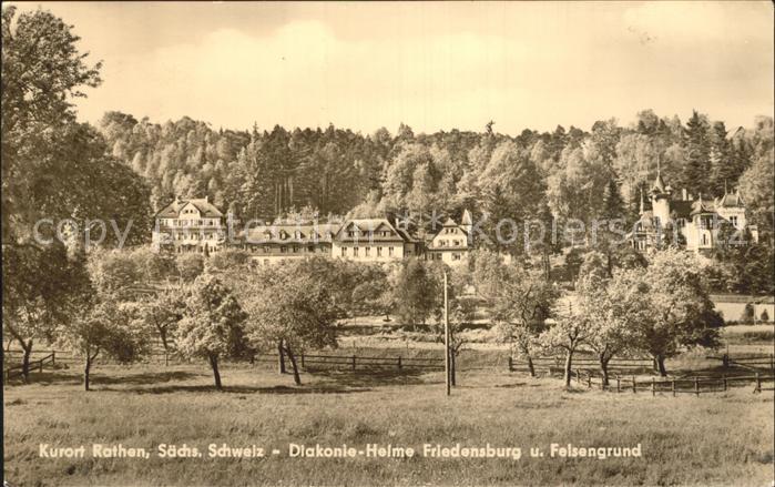 Rathen Saechsische Schweiz Diakonie Heime Friedensburg und Felsengrund