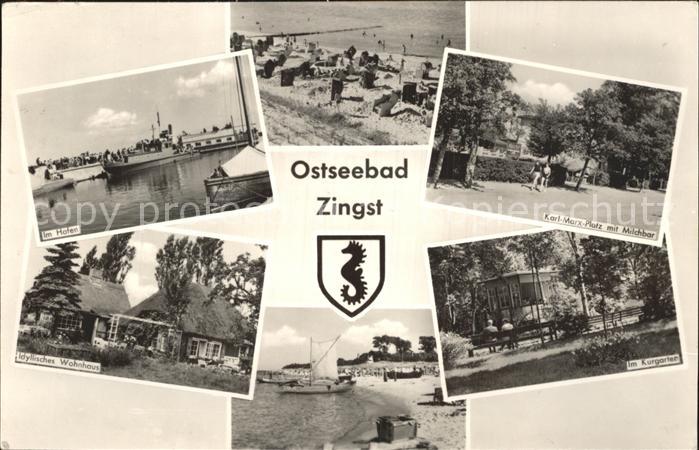 Zingst Ostseebad Hafen Strand Kurgarten