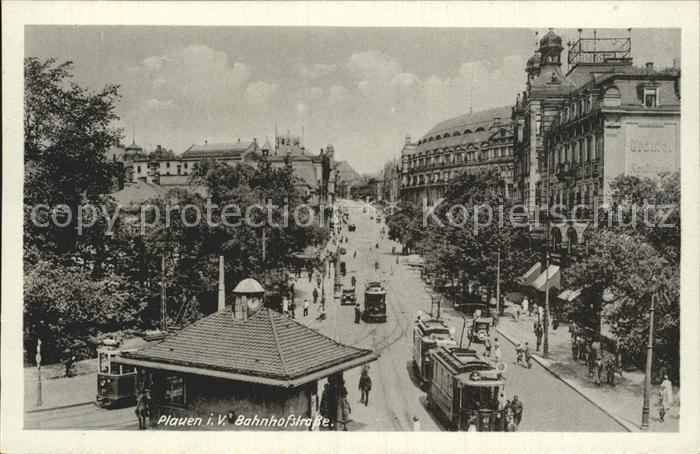 Plauen Vogtland Bahnhofstrasse Strassenbahn