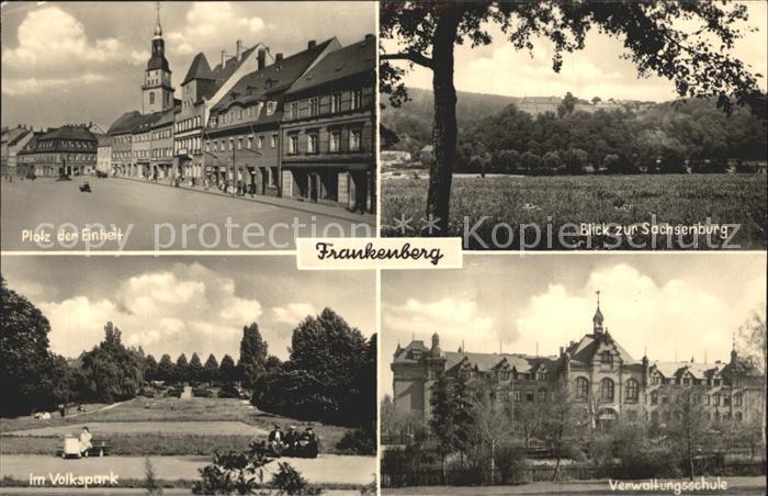 Frankenberg Sachsen Sachsenburg Volkspark Platz der Einheit