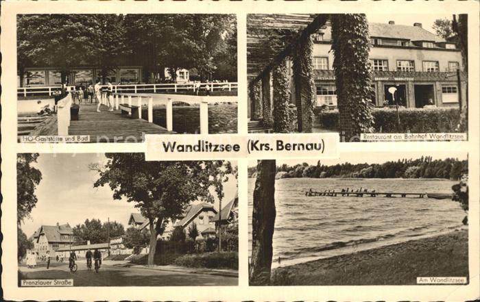 Wandlitz See Prenzlauer Strasse Restaurant Bahnhof