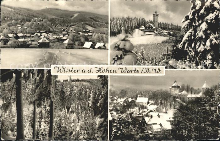 Hohe Warte Thueringen im Winter