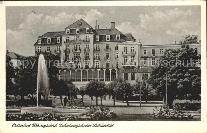 Heringsdorf Ostseebad Usedom Erholungsheim Solidaritaet