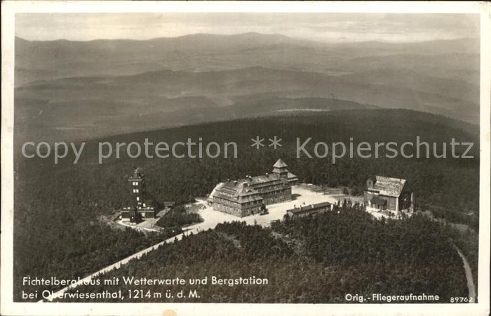 Oberwiesenthal Erzgebirge Fliegeraufnahme Fichtelberghaus