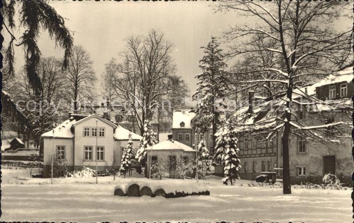 Warmbad Wolkenstein Sanatorium im Winter