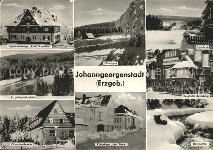 Johanngeorgenstadt Oberjugel Steinbach Berghotel Auersberg  Kulturhaus
