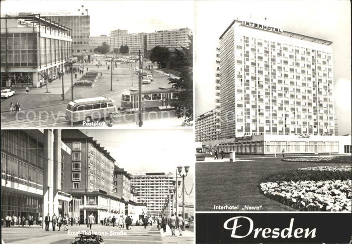 DRESDEN Elbe Poststrasse Interhotel Newa