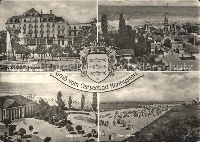 Heringsdorf Ostseebad Usedom Strand Erholungsheim Solidaritaet