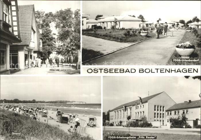 Boltenhagen Ostseebad Strand Mittelweg Erholungsheim Fritz Reuter