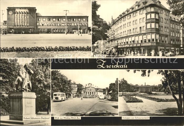 Zwickau Sachsen Ringkaffee Robert Schumann-Denkmal